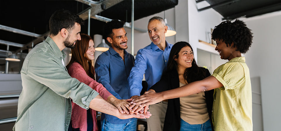 group of colleagues together