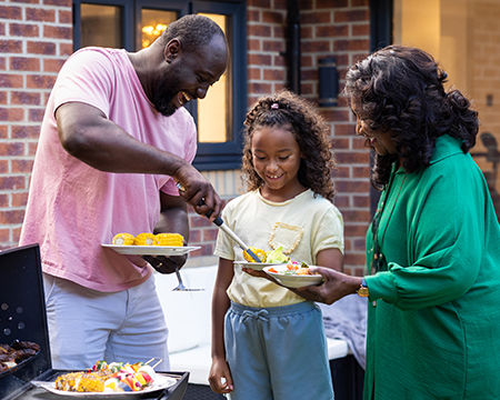 famiily bbq outside