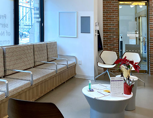 Inside of EmblemHealth's Neighborhood Care location on Duane Street.