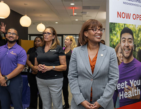 EmblemHealth employees at Elmhurst location opening. 