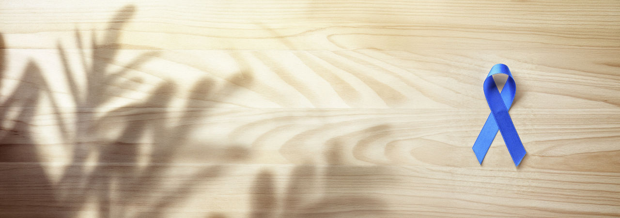 colorectal cancer awareness ribbon