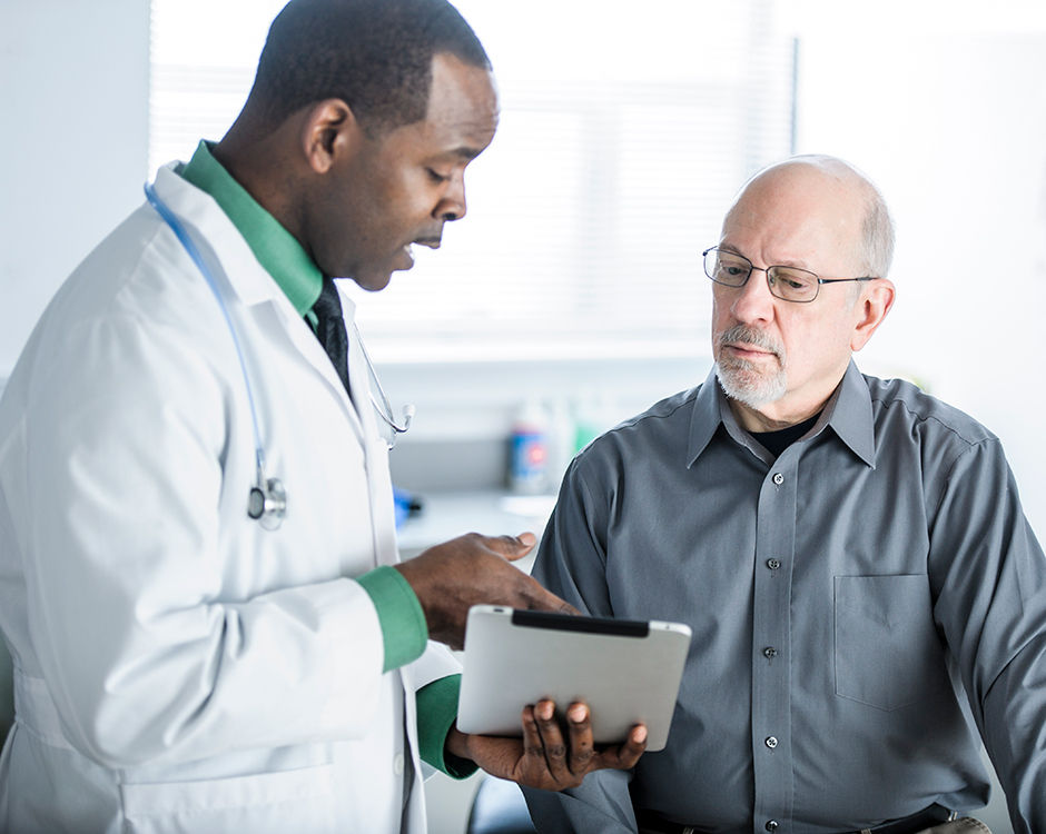 doctor consulting with patient