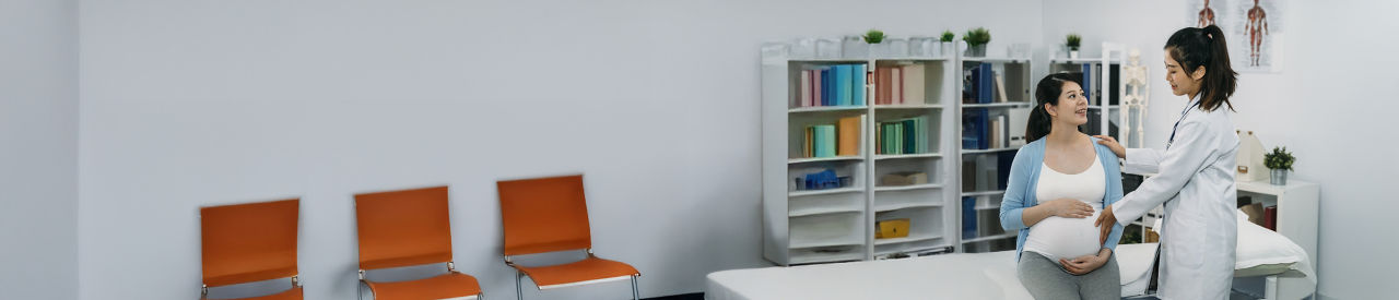 pregnant lady at doctor