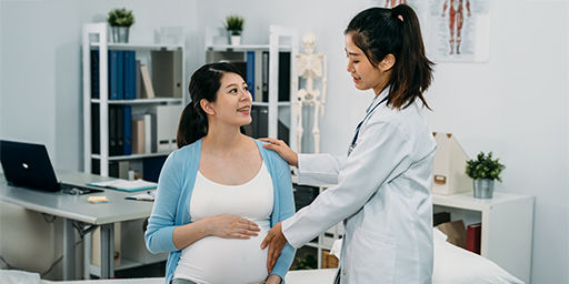 pregnant at doctors office