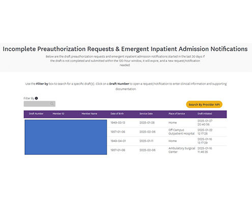 Incomplete Emergent Inpatient Admission Notifications