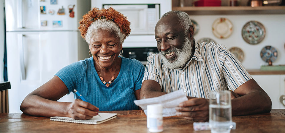 senior couple medication at home