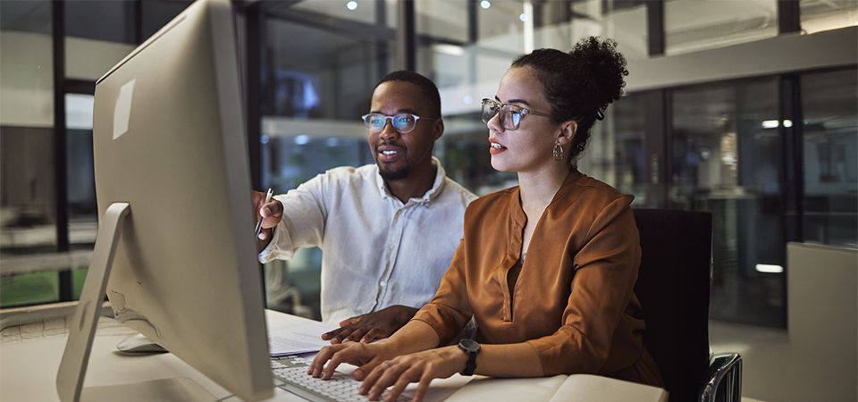 employees at computer