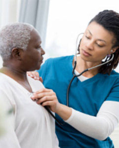 nurse with patient