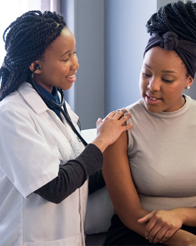 doctor consulting with patient