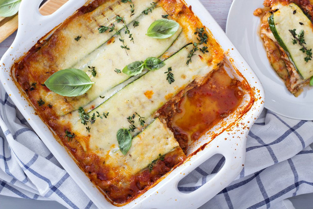 Receta de lasaña de calabacines saludable