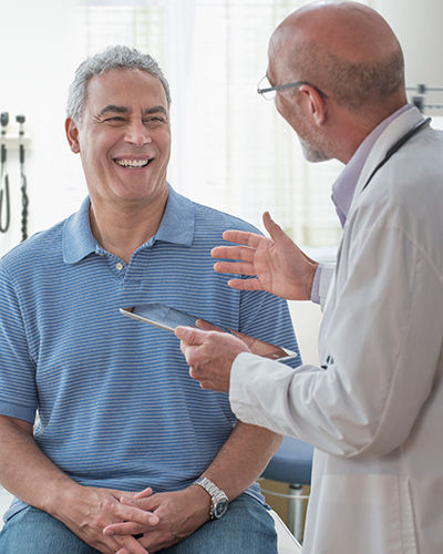 doctor consulting with patient