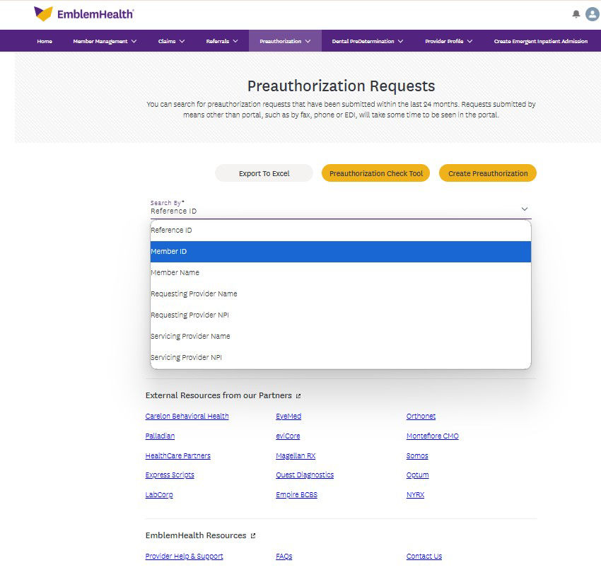 Submitted Preauthorizations and Determination Letters